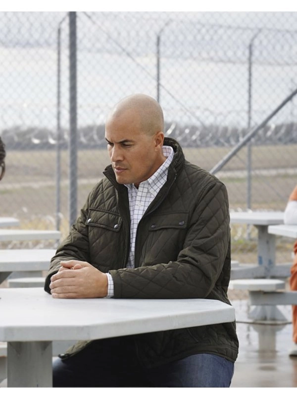 Larry-James-Tv-Series-Walker-Coby-Bell-Green-Quilted-Jacket Larry-James-Tv-Series-Walker-Coby-Bell-Green-Quilted-Jacket