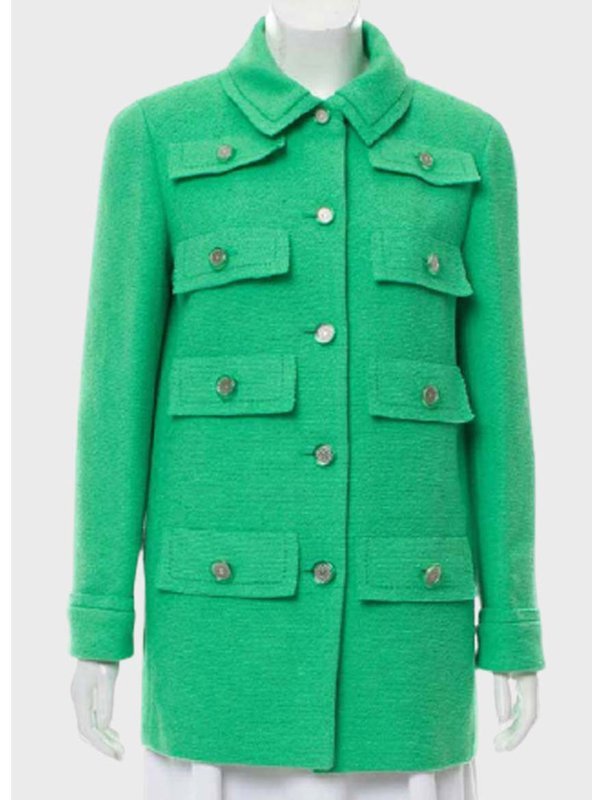 Emily-In-Paris-Emily-Cooper-Mid-Length-Green-Jacket