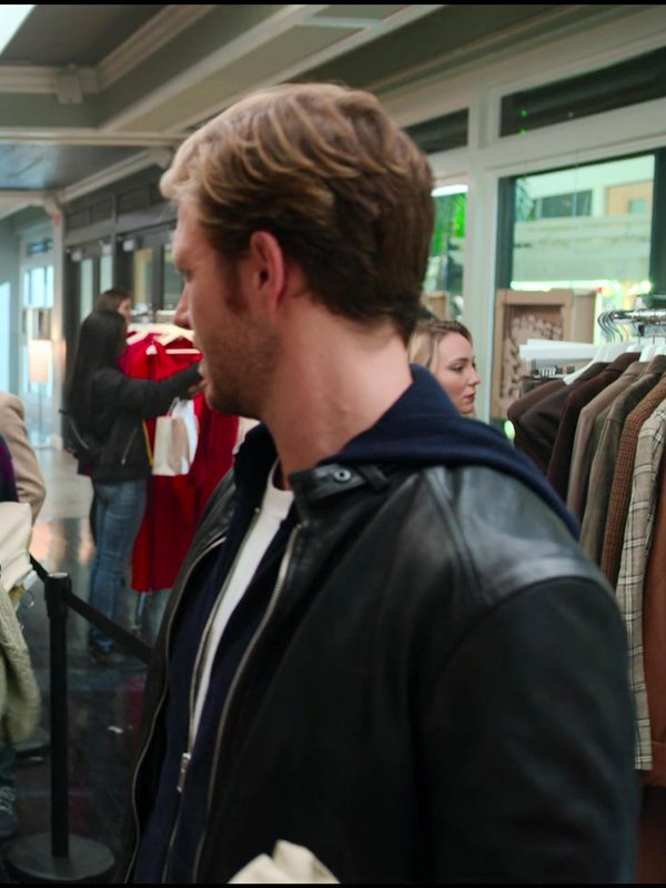 Luke-Bracey-Holidate-Jackson-Black-Leather-Jacket