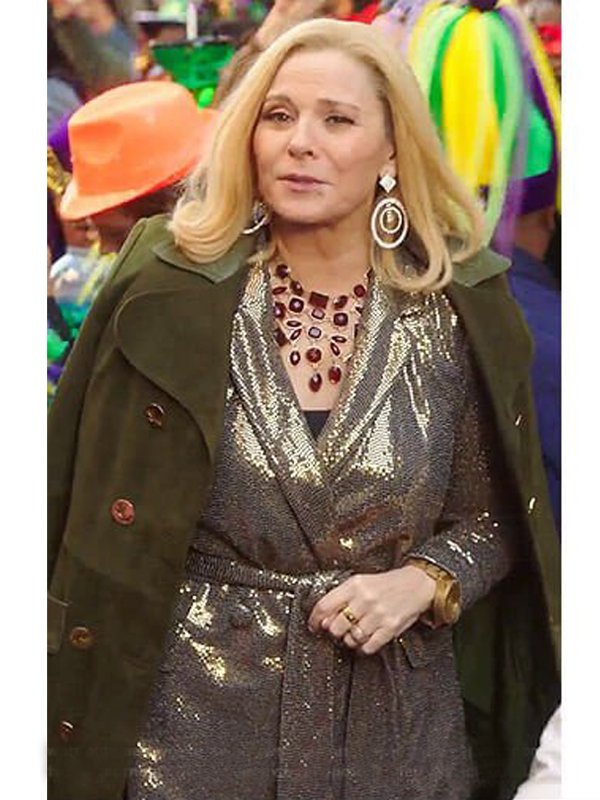 Margaret-Monreaux-Filthy-Rich-Long-Green-Suede-Coat