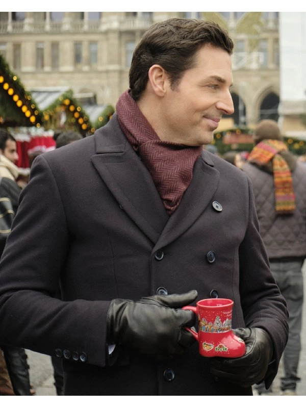 Mark-Olsen-Christmas-in-Vienna-Brennan-Elliott-Black-Double-breasted-Wool-Coat