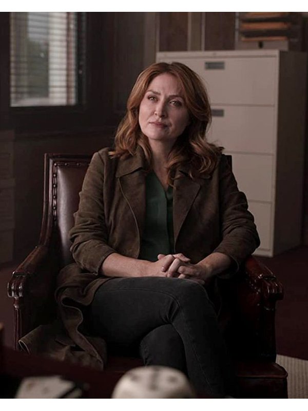 Sasha-Alexander-Dangerous-Lies-Detective-Chesler-Brown-Suede-Leather-Coat