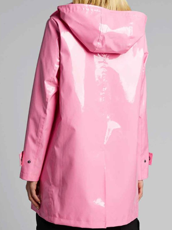 Savannah-Guthrie-The-Today-Show-Leather-Pink-Rain-Coat