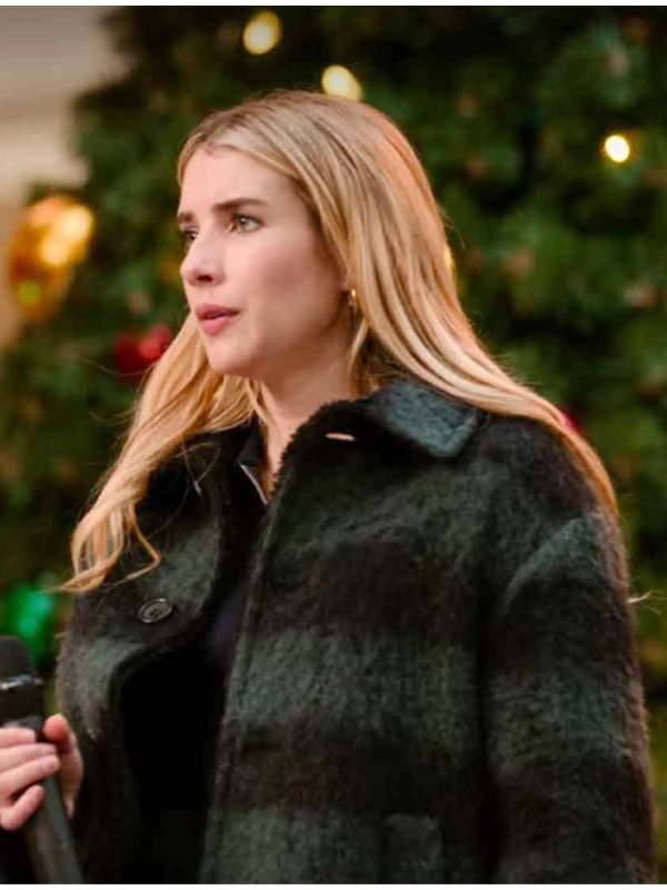 Sloane-Holidate-2020-Emma-Roberts-Wool-Plaid-Coat
