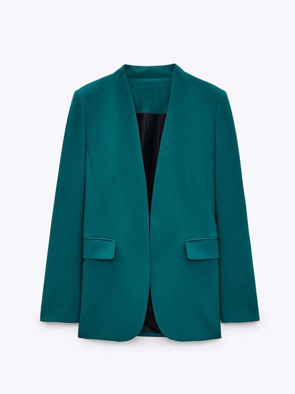 The-Daily-Briefing-Kristin-Fisher-Teal-Open-Blazer