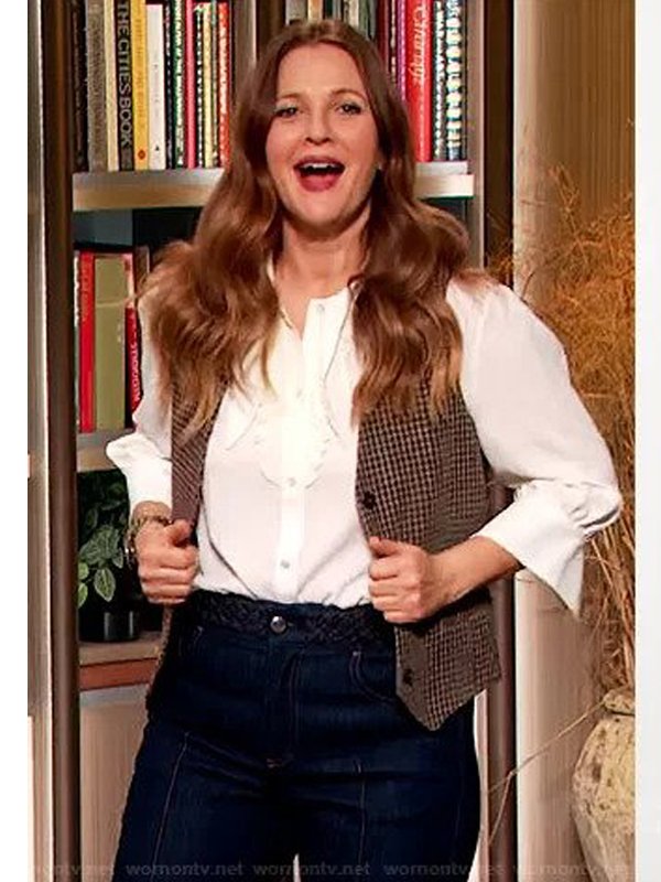 The-Drew-Barrymore-Tv-Show-Wool-Checked-Vest