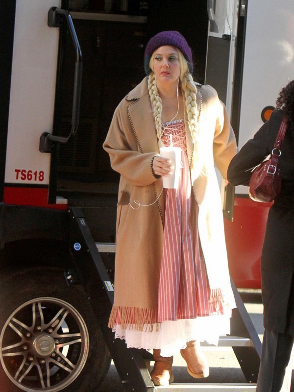 Drew-Barrymore-The-Stand-In-Candy-Wool-Trench-Coat