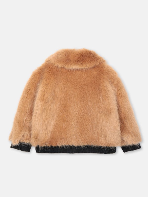 Tv-Series-Dash-Lily-Sofia-Brown-Fur-Denim-Jacket