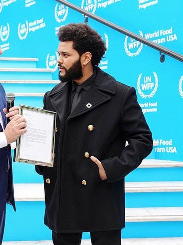United-Nations-WFP-Reception-The-Weeknd-Wool-Black-Mid-Length-Coat