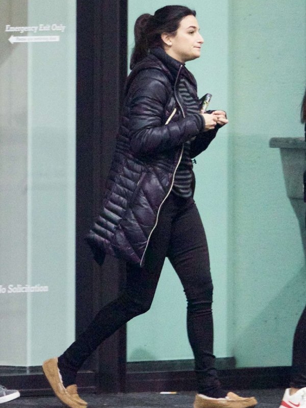 Venom-Jenny-Slate-Black-Parka-Coat