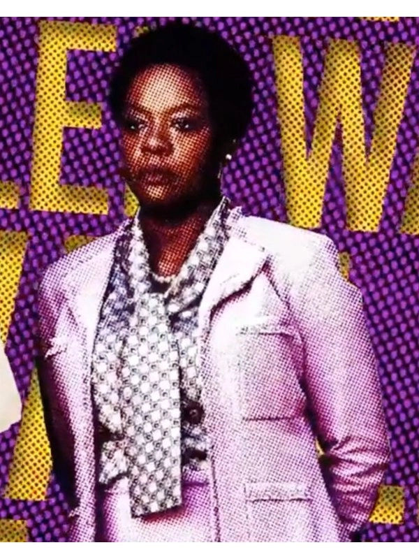 Viola-Davis-The-Suicide-Squad-Amanda-Waller-Pink-Wool-Blazer
