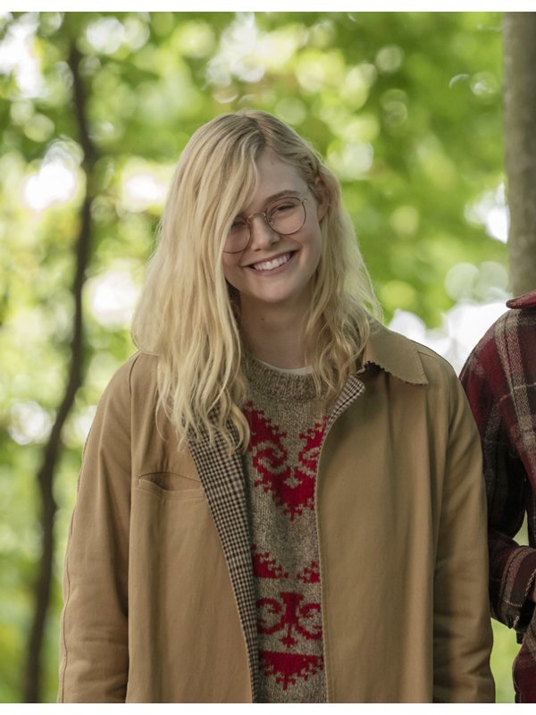 Violet-Markey-All-The-Bright-Places-Elle-Fanning-Cotton-Brown-Coat