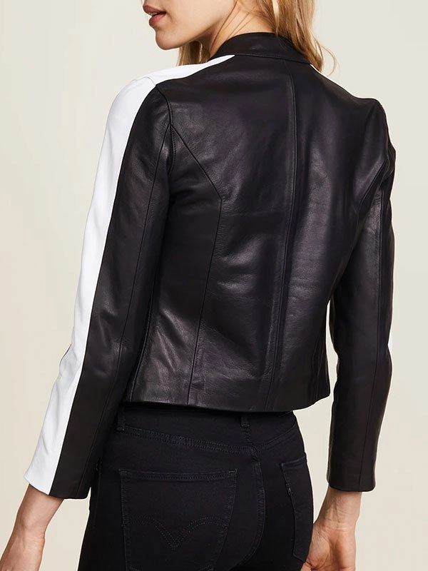 Womens-Zipper-Pockets-Black-Leather-Jacket