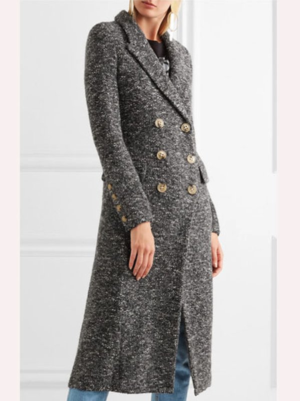 Tv-Series-You-S02-Elizabeth-Lail-Grey-Long-Trench-Coat