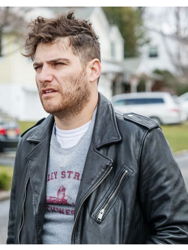 Adam-Pally-Most-Likely-to-Murder-Black-Biker-Leather-Jacket