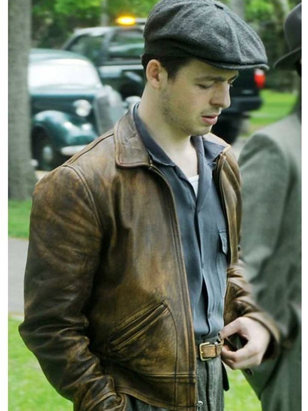 The-Plot-Against-America-Alvin-Levin-Leather-Brown-Jacket