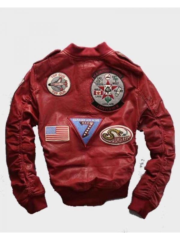Carrier-Air-Wing-Red-Leather-Bomber-Jacket-for-Mens Carrier-Air-Wing-Red-Leather-Bomber-Jacket-for-Mens