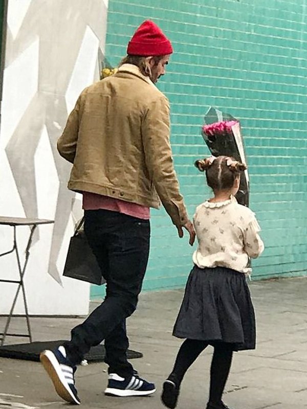 David-Beckham-Shearling-Brown-Jacket