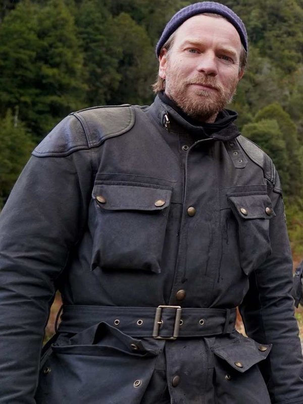 Long-Way-Up-Ewan-McGregor-Brown-Biker-Jacket