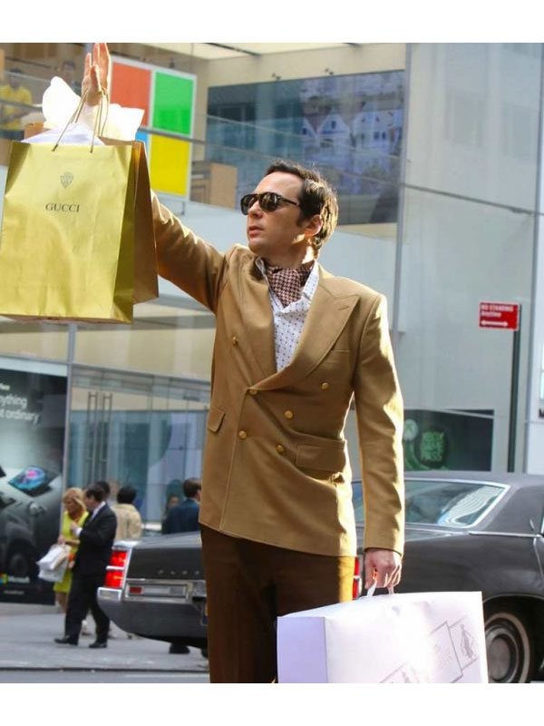 Jim-Parsons-The-Boys-In-The-Band-Double-Breasted-Tan-Brown-Blazer