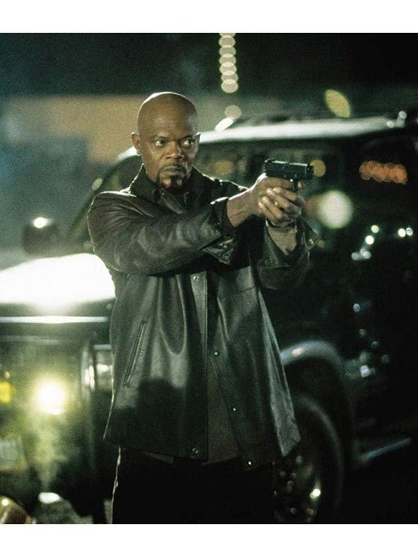 John-Shaft-Black-Leather-Jacket