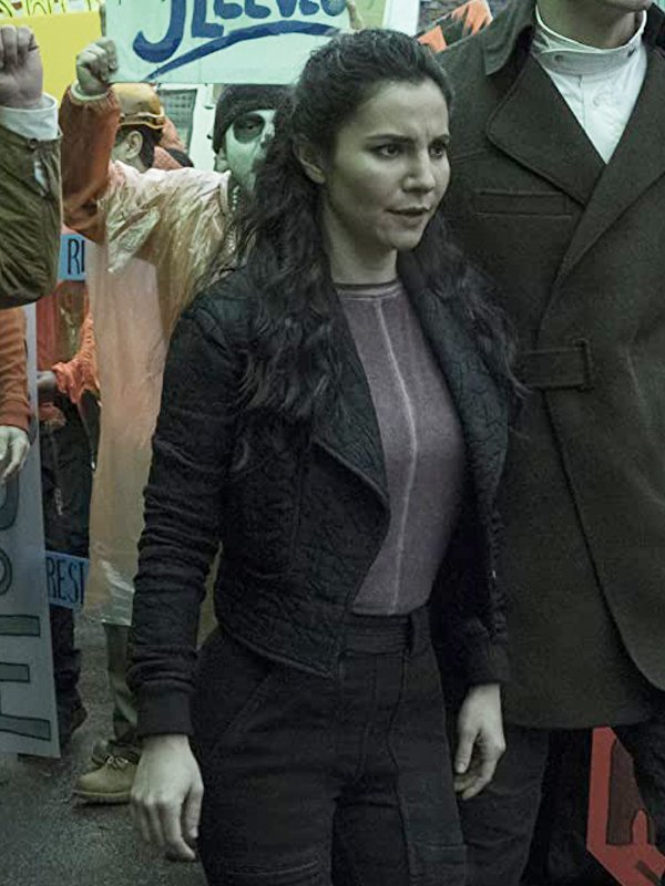 Kristin Ortega Altered Carbon Black Jacket Stars Jackets