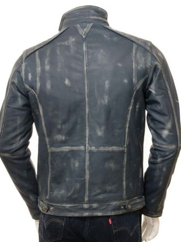Mens-Cafe-Racer-Blue-Waxed-Leather-Jacket