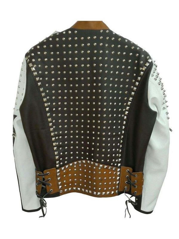 Mens-Cafe-Racer-Studded-Funky-Rider-Leather-Jacket