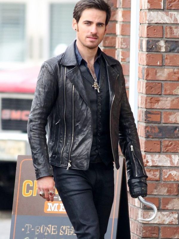 Once-Upone-A-Time-Captain-Hook-Black-Biker-Jacket Once-Upone-A-Time-Captain-Hook-Black-Biker-Jacket