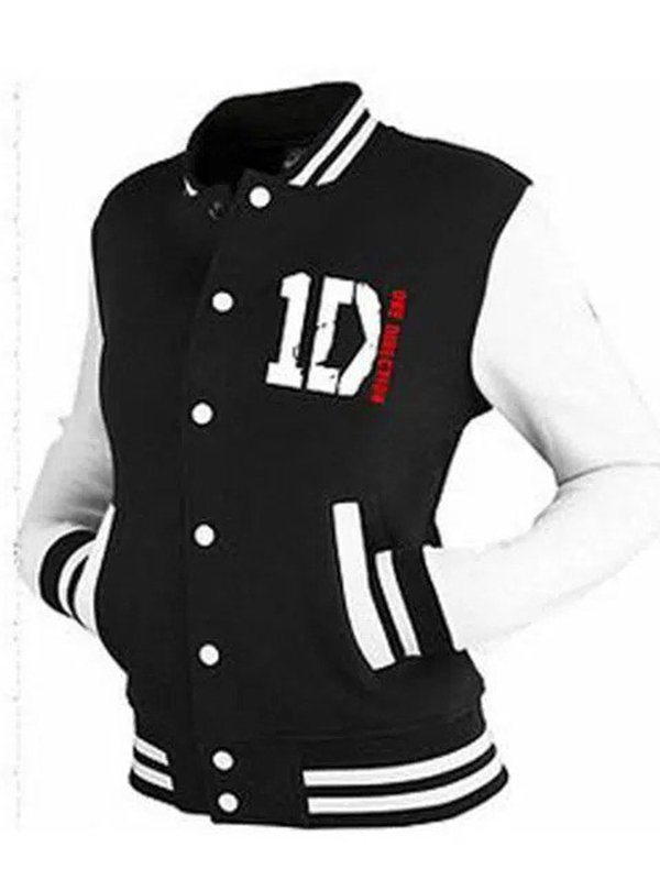 One-Direction-1D-Black-and-White-Bomber-Varsity-Jacket One-Direction-1D-Black-and-White-Bomber-Varsity-Jacket