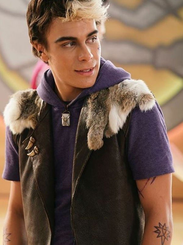 Fur-Shearling-Collar-Brown-Vest-Worn-by-Wyatt-in-Zombies-2