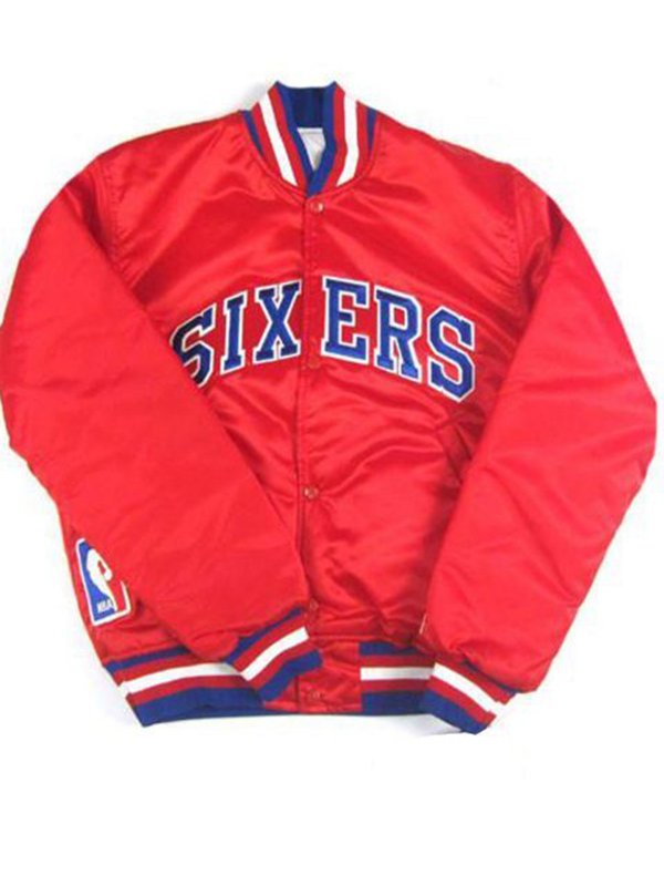 Philadelphia-Sixers-NBA-Red-Bomber-Jacket Philadelphia-Sixers-NBA-Red-Bomber-Jacket