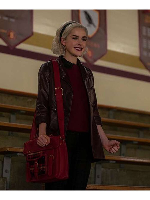 Sabrina-Spellman-Chilling-Adventures-Of-Sabrina-Brown-Leather-Coat