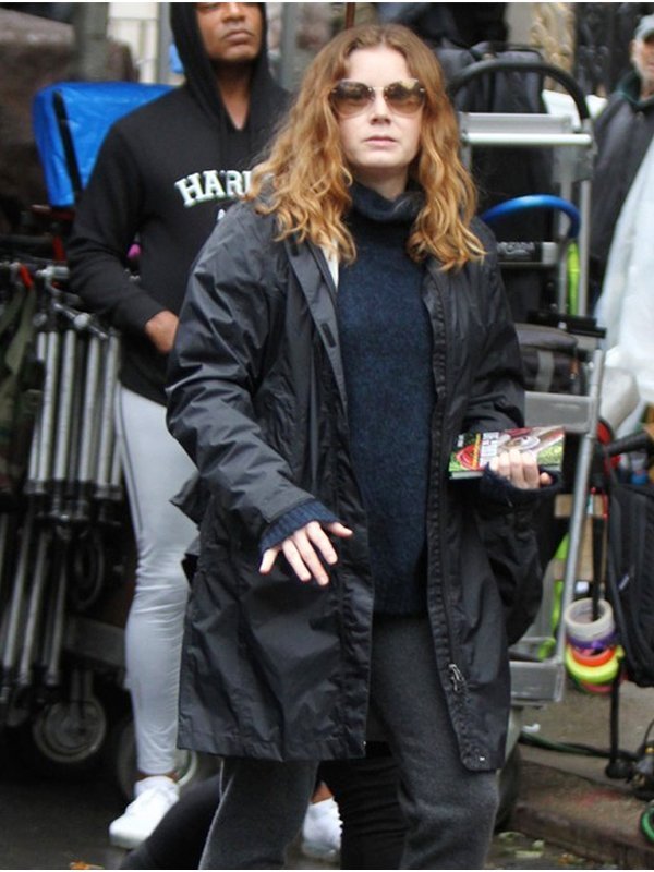 The-Woman-in-the-Window-Amy-Adams-Black-Nylon-Coat