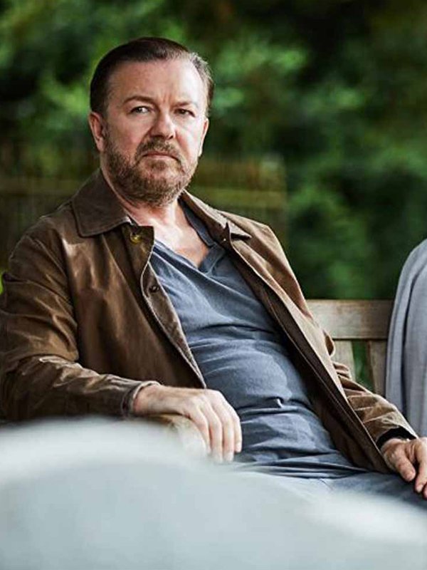 Tony-After-Life-S03-Ricky-Gervais-Cotton-Brown-Jacket
