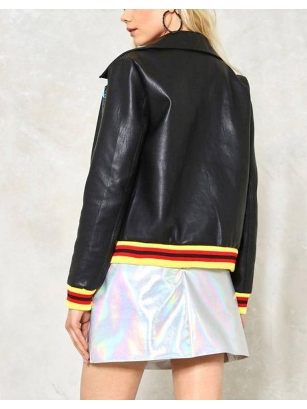 Olivia-Rodrigo-High-School-Musical-Black-Leather-Jacket