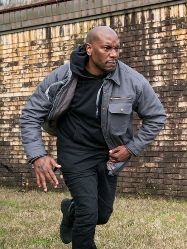 Tyrese-Gibson-Black-and-Blue-Cotton-Jacket