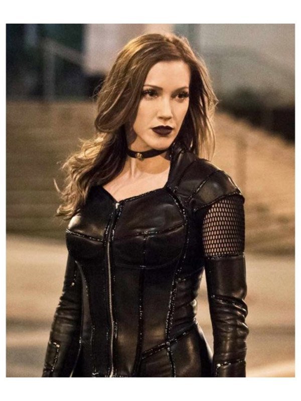 Arrow-Season-6-Kattie-Cassidy-Black-Leather-Coat