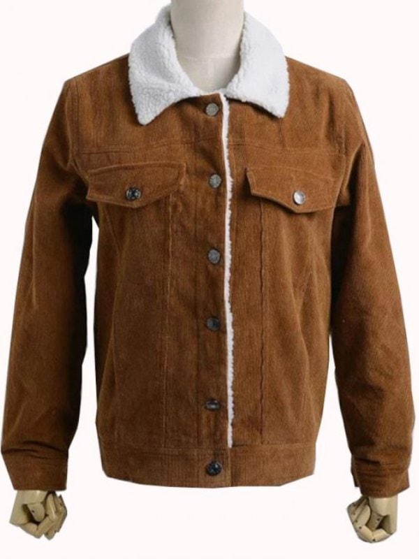 Asher-Angel-Corduroy-Brown-Jacket-1