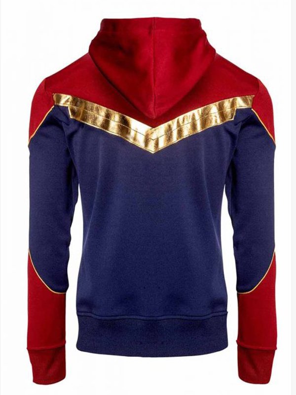 Brie-Larson-Captain-Marvel-Red-and-Blue-Cotton-Hoodie