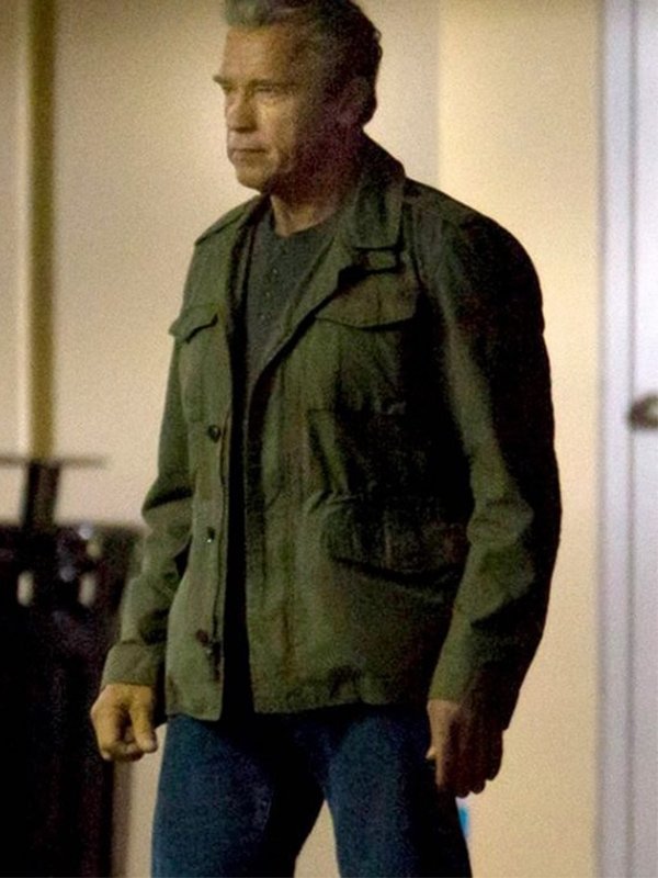 Arnold-Schwarzenegger-Terminator-5-Genisys-Green-Jacket