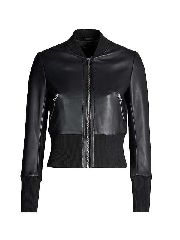 Laurel-Lance-Arrow-S08-Bomber-Leather-Jacket