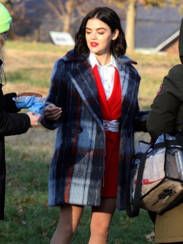 Lucy-Hale-Katy-Keene-Wool-Blend-Checked-Coat-1