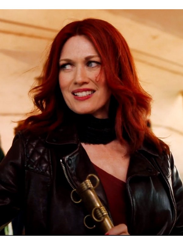 Mireille-Enos-Good-Omens-Black-Leather-Jacket