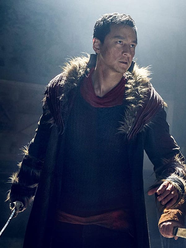 Sunny-Into-the-Badlands-Daniel-Wu-Brown-Shearling-Leather-Coat