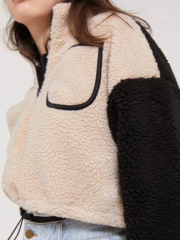 Trinkets Moe Truax Shearling Shirt Stars Jackets