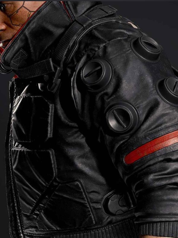 Videogame-Cyberpunk-2077-Jackie-Welles-Black-Bomber-Jacket Videogame-Cyberpunk-2077-Jackie-Welles-Black-Bomber-Jacket