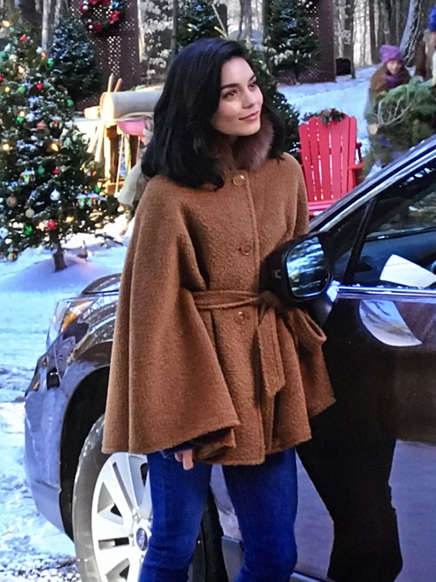 Vanessa Hudgens The Knight Before Christmas Wool Coat