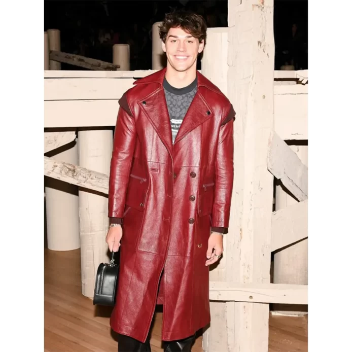 Anthony Keyvan Xo, Kitty 2023 Red Leather Coat