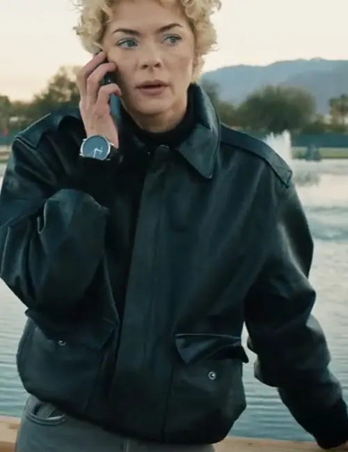 Lights Out 2024 Jaime King Leather Jacket